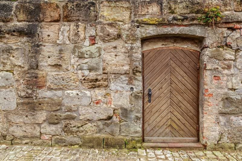 An open door